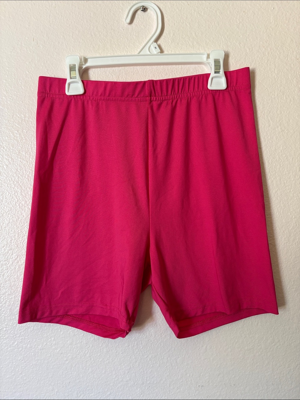 Woman’s Pink Stretch Bike Shorts, Size S